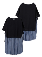 SIDE RIBBON DRESS/アッシュ