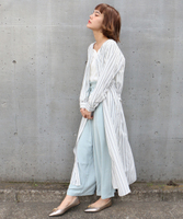 ストライプシャツディガン