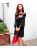 【ANAP】エンブロイダリースウェットワンピース/NVY