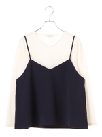 キャミソールツインセット/キャメル