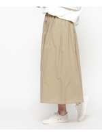 コットンギャザーロングスカート/ネイビー(393)