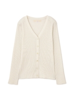 [皆川玲奈さん着用]ハイゲージリブカーディガン/ホワイト(030)