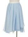 カラーリバーシブルラップスカート/ライトブルー