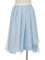 カラーリバーシブルラップスカート/ライトブルー