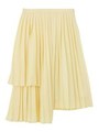 レイヤードプリーツスカート/ライトイエロー