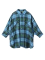 PLAID LOOSE SHIRT/ライトブルー