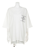 【ANAP】柄ポケットBACKクロストップス/WH