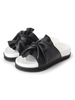 minia リボンフットベットサンダル/ブラック(019)