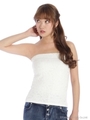 パール付ベアレースTOPS/ブラック