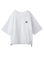 MESH TEE/ブルー