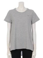 Ladies異素材フレアー袖Tシャツ/ホワイト