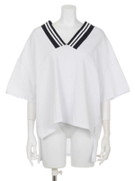 【LATINA】Wラインオフショルダートップ/WH