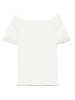 オフショルニットトップス/WHT