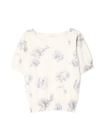 フラワープリントニット/ピンク(090)