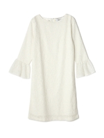 ベルスリーブレースワンピース/ホワイト(030)