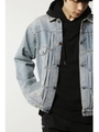 【AZUL by moussy】WranglerダメージビッグGジャン/BLU