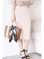 コットンモダールニットスカート/ネイビー(120)