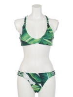 【anap mimpi】リーフプリントビキニ/GRN