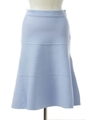 ニットフレアスカート/ブルー
