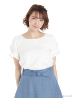 フラワー刺しゅうスカラップBL/Bガラ