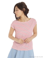 ボーダーTシャツ/レッド