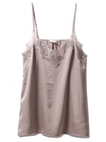 サテンレースキャミソール/DGRY