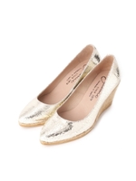 ◆gaimo エスパドリーユパンプス/ゴールド(007)