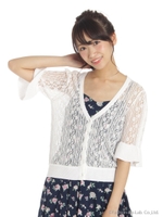 レースカーディガン/ホワイト