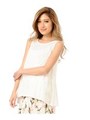 シンプルノースリトップス/GRAY
