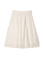 レースフレアースカート/ホワイト(030)