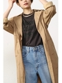 【AZUL by moussy】総レースロングコートMOOK番号93081/BEG