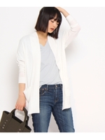 モダール混ジャージカーディガン/ホワイト(001)