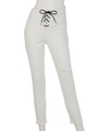 FRONT LACE UP ANKLE PT/WHT
