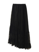 レースフレアスカート/black