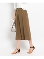 [L]〔洗える〕ボンヌツイルワイドパンツ/ベージュ系(054)