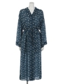 【BED&BREAKFAST】CHAMOMILE PRINT Shirt Dress Gown/NAVY