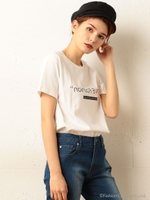 レタリングTシャツ/オフホワイト