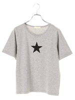 グラフィックリンガーＴシャツ/杢ライトグレー