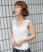 カップ付きレースビスチェ