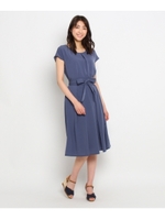 ジョーゼットセットアップワンピース/ネイビー(093)