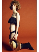 《N.×東原亜希×山田あゆみGREED International 》ティアードフリルタンクトップビキニ/ブラック(010)