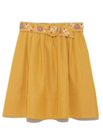 ベルト刺繍スカート/BEG