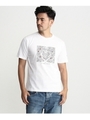&マークフロッキープリントTシャツ/ホワイト(101)