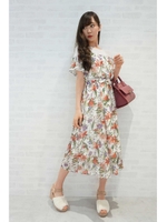 DARK TONE BOTANY ONEPIECE/ホワイト(030)