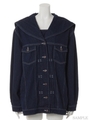 SALOR DENIM JACKET/BLACK