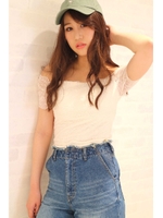 カップ付レースＴｅｅ/WH(030)