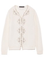 ビーズ刺繍カーディガン/IVR
