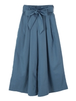 フロントタックワイドフレアパンツ/ブルー