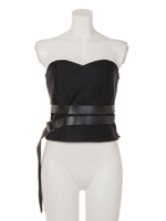 ベルテッドビスチェ/BLACK