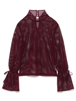 メッシュカットトップス/OWHT